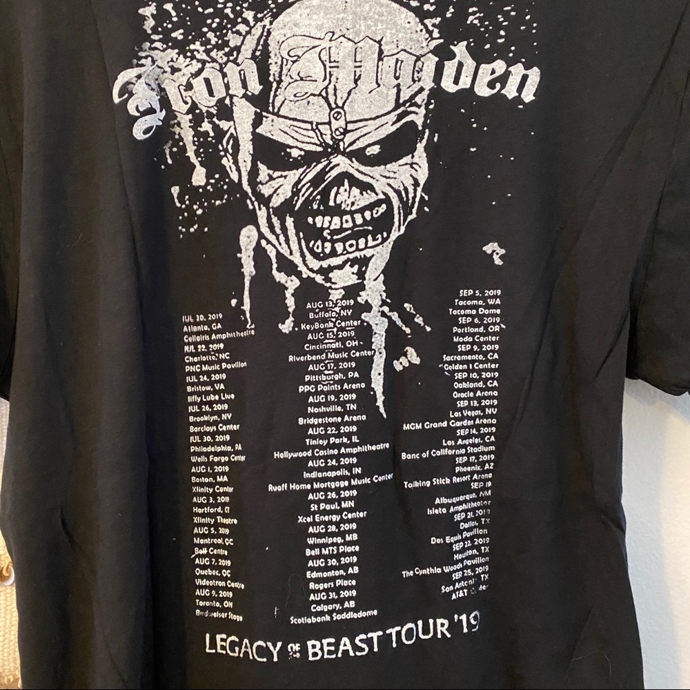 IRON MAIDEN Retro Vintage Style Band Tee Trooper - Picture 4 of 4